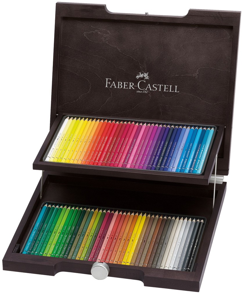 FABER-CASTELL Albrecht Dürer Aquarellstift 72er Holzkoffer marron