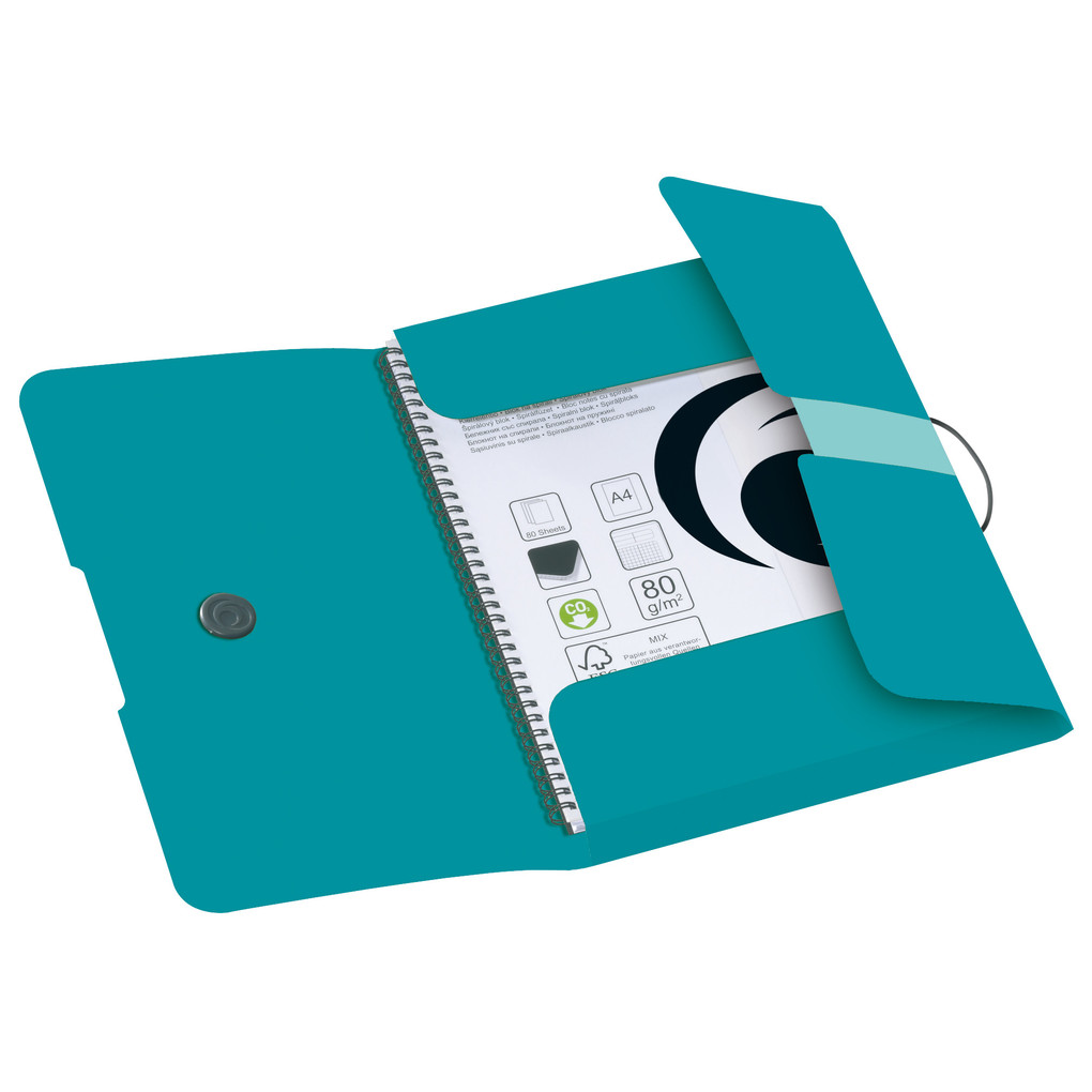 Herlitz Gummizugmappe A4 caribbean turquoise