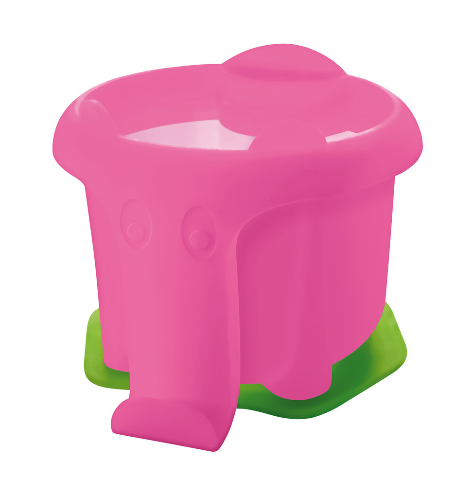 Pelikan Wasserbox Elefant mit Pinselhalter und Wasserkammer Wasserbecher pink