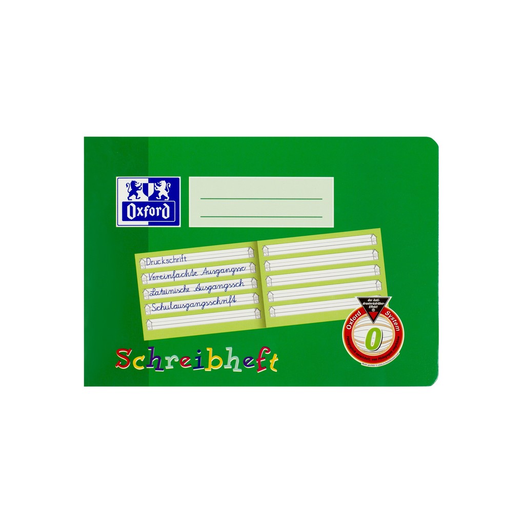Oxford Schreiblernheft A5 quer Lineatur 0 VE=16 Blatt