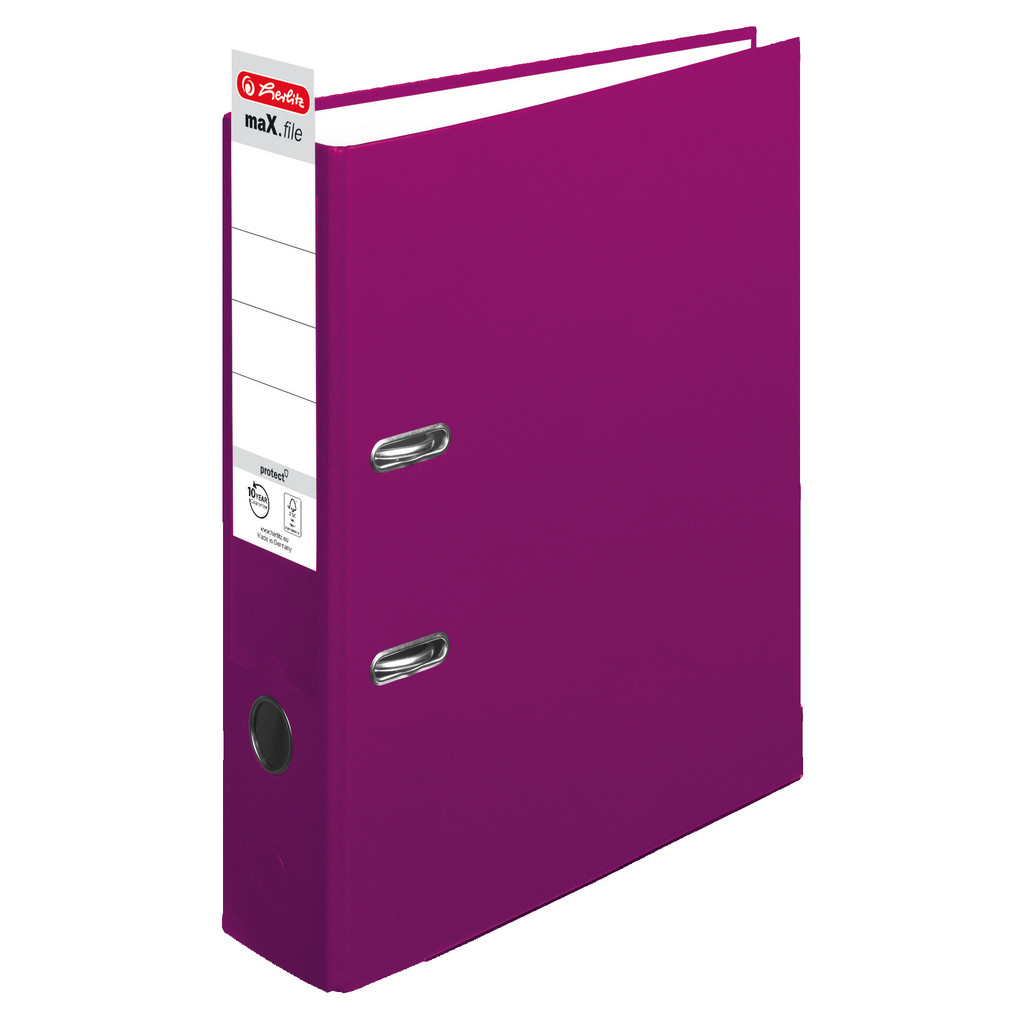 Herlitz Ordner maX.file protect A4 8cm brombeer