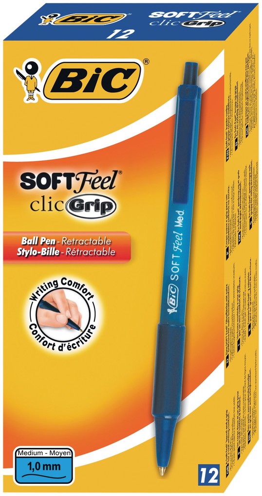 BIC Kugelschreiber Soft Feel 0.4mm 12er Set