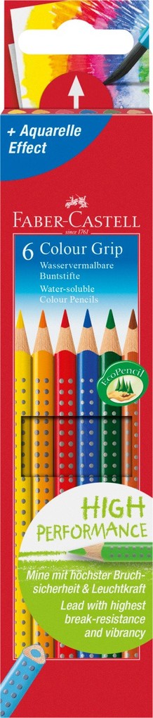 Faber Castell Farbstifte Colour Grip VE=6 Farben