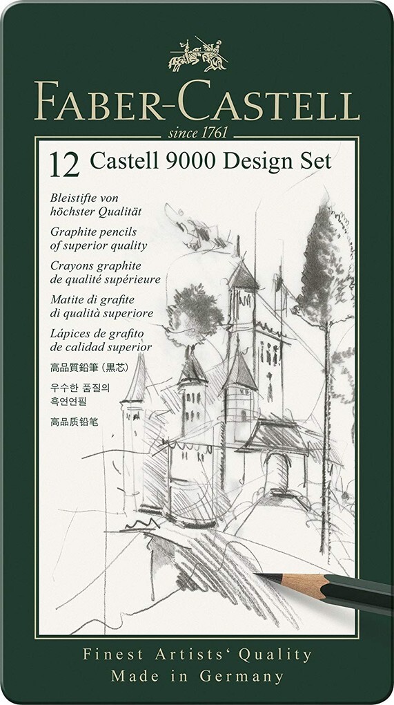 Faber-Castell Bleistifte Castell 9000  Set 5B-5H 12er Set