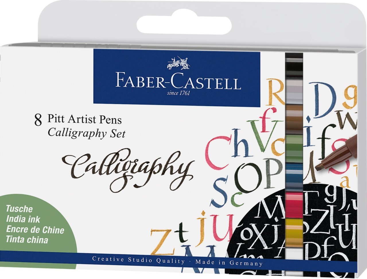 Faber-Castell Tuschestifte Pitt Artist Pens Calligraphy 8er Set