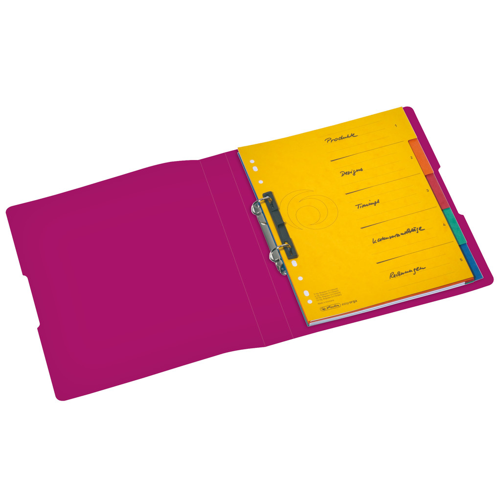 Herlitz Ringbuch PP A4 2 Ringe 25mm opak beere
