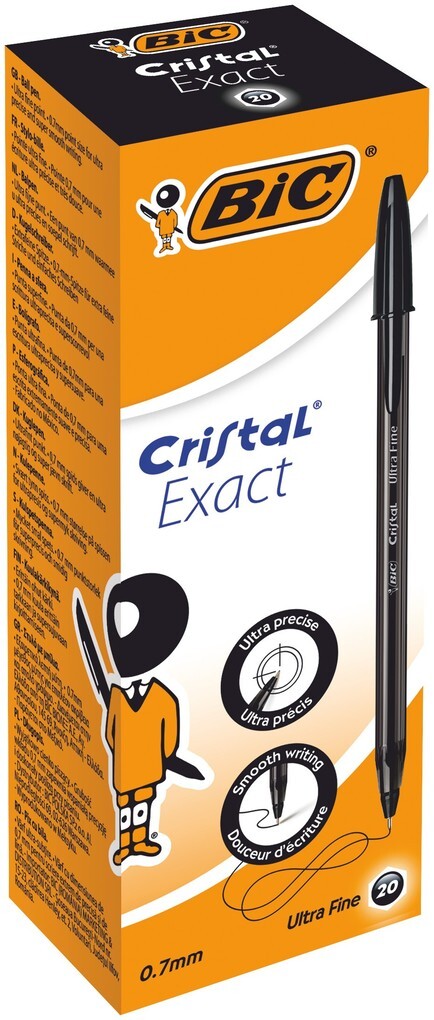 BIC Kugelschreiber Cristal Exact 0.3mm schwarz