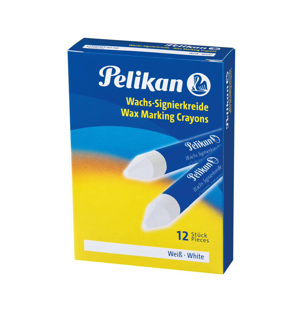 Pelikan Wachs-Signierkreide für glatte Untergründe 12er Set Weiß