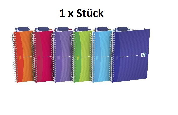 Cahier à spirale Oxford My Colors A5 180 pages