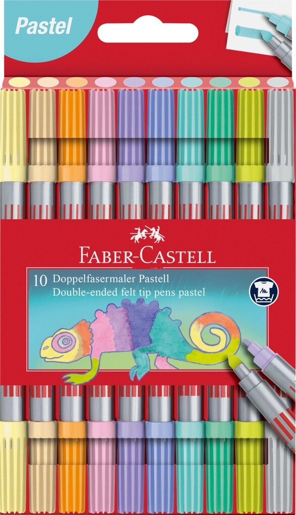 Faber-Castell Doppelfasermaler Pastell 10er Set
