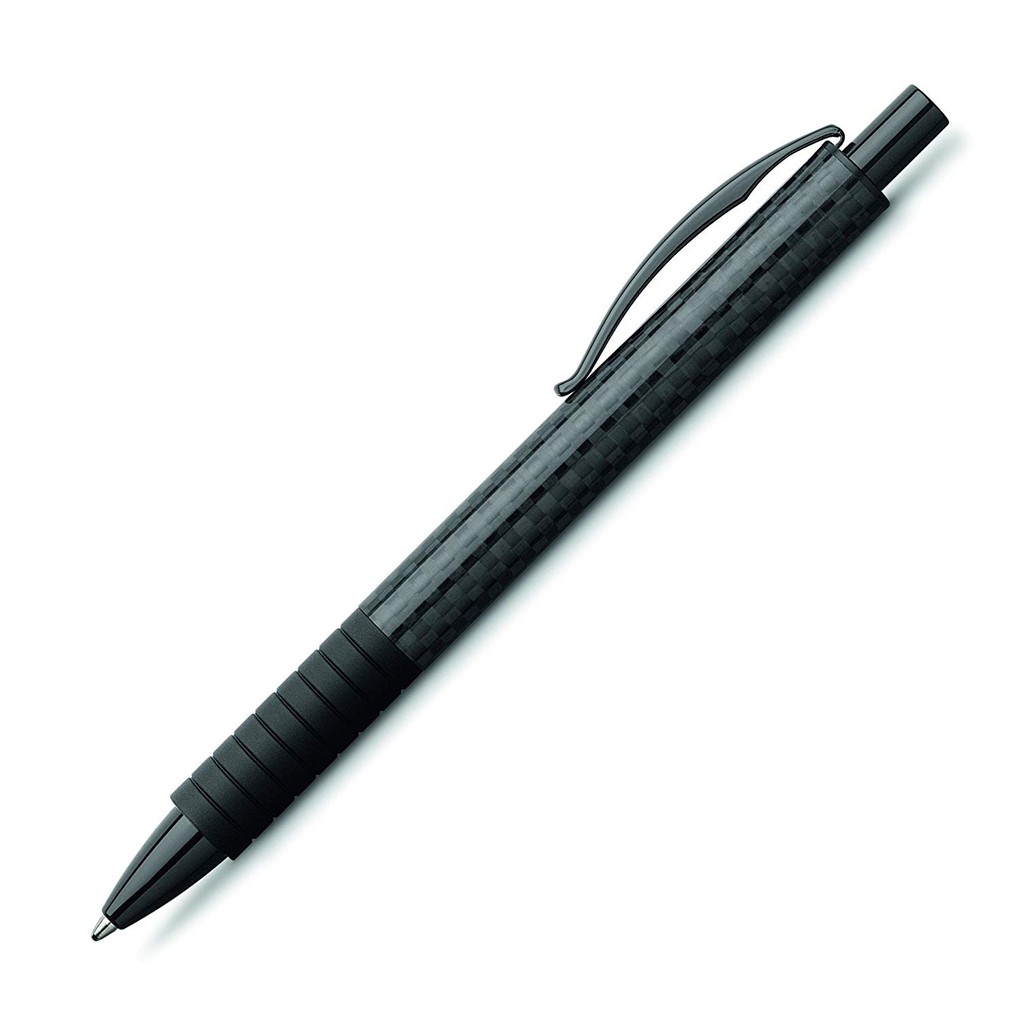 Faber-Castell 148888 - Kugelschreiber Essentio Black Carbon Mine B
