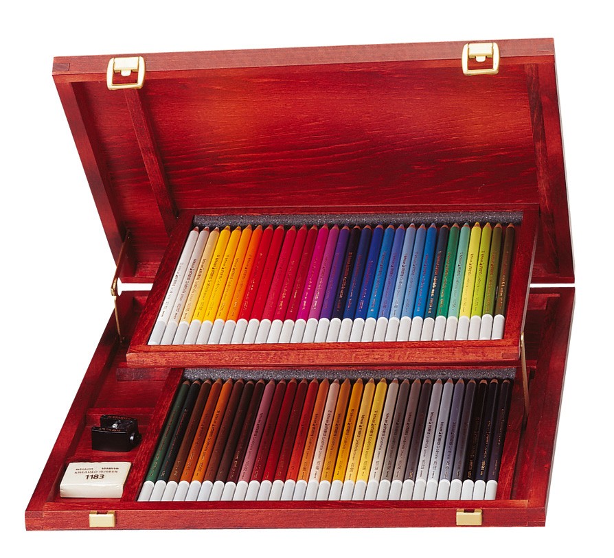 STABILO Pastellkreidestift CarbOthello 60er Holzkoffer