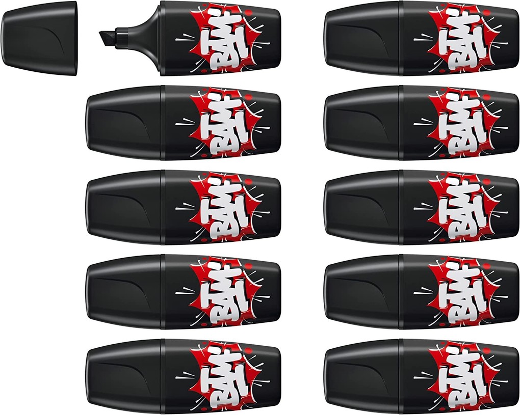 STABILO Marker BOSS ORIGINAL MINI by Snooze One Schwarz 10er Set