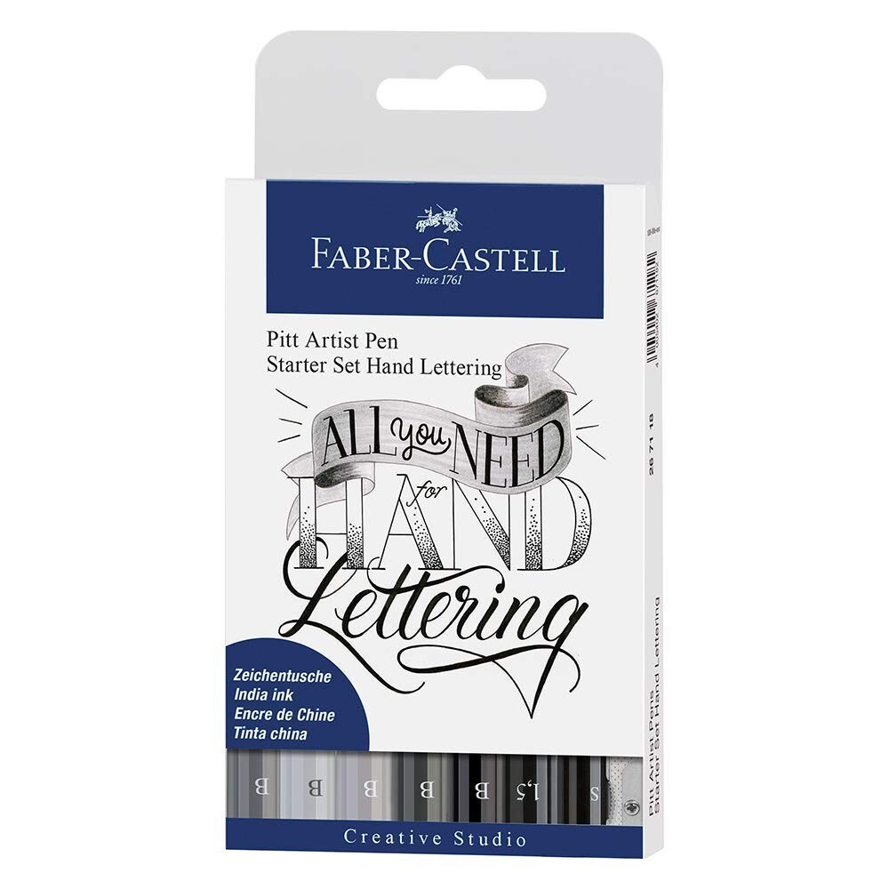 Faber-Castell Tuschestifte Pitt Artist Pens Lettering 9er Set Starter