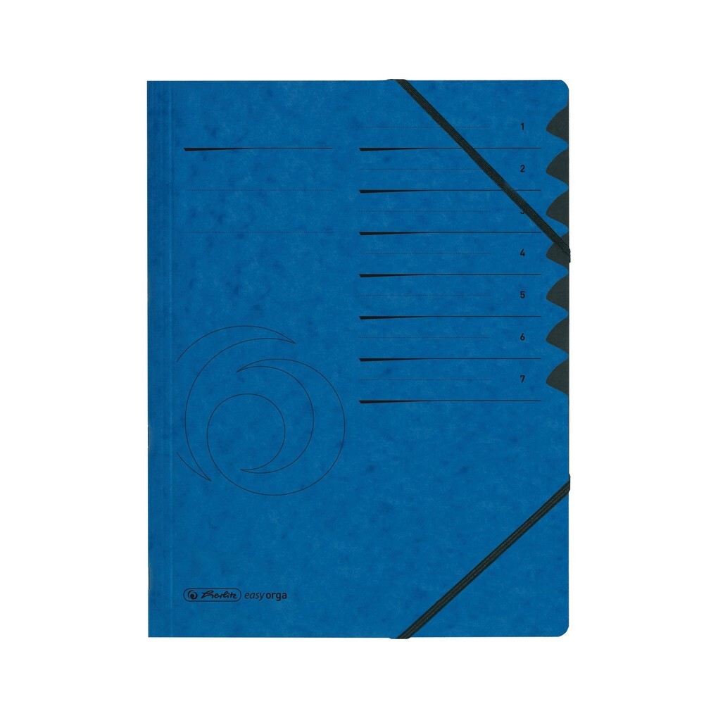 Herlitz Ordnungsmappe Register 1-7 blau