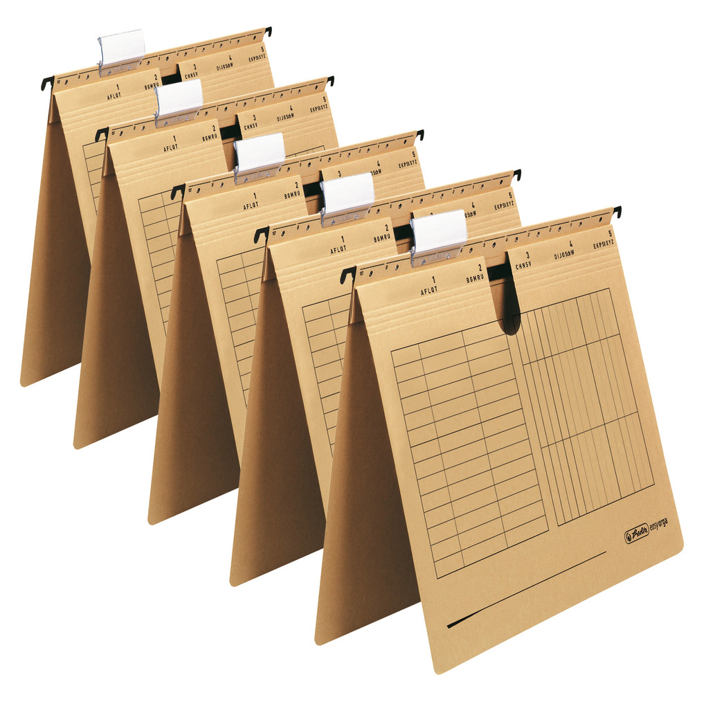 Herlitz Hängehefter A4 natron 5er Set