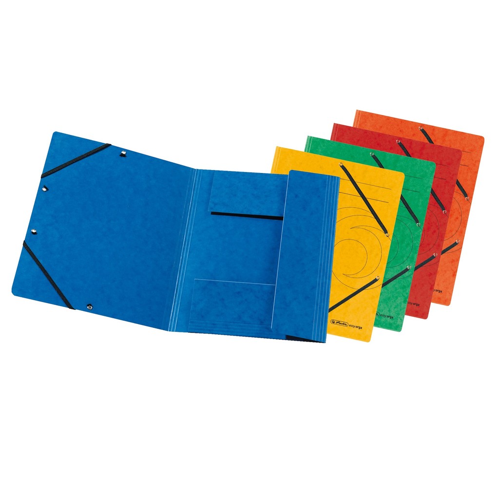 Herlitz Einschlagmappe A4 Quality mit Gummizug 10er Set