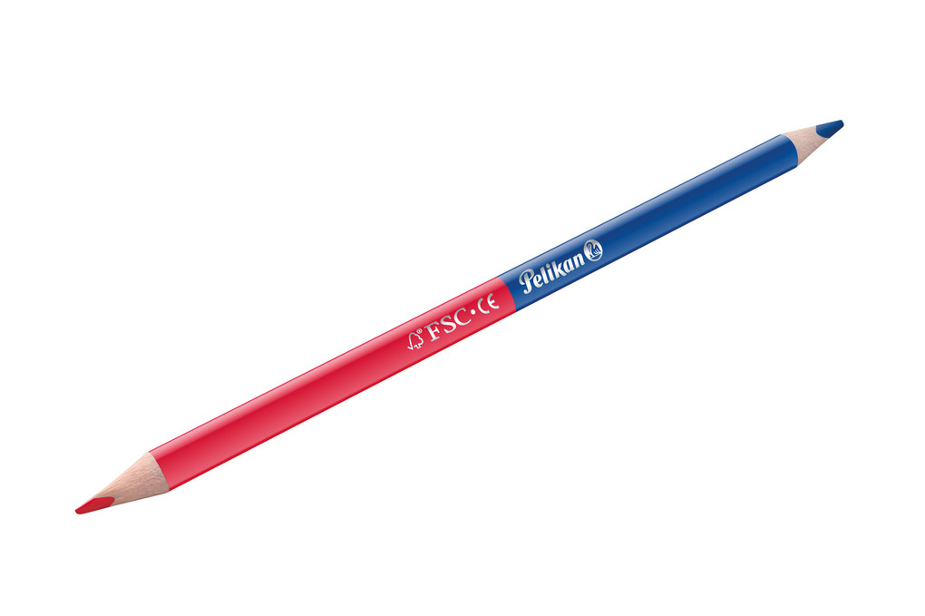 Pelikan Silbentrennstift dünn, rot/blau