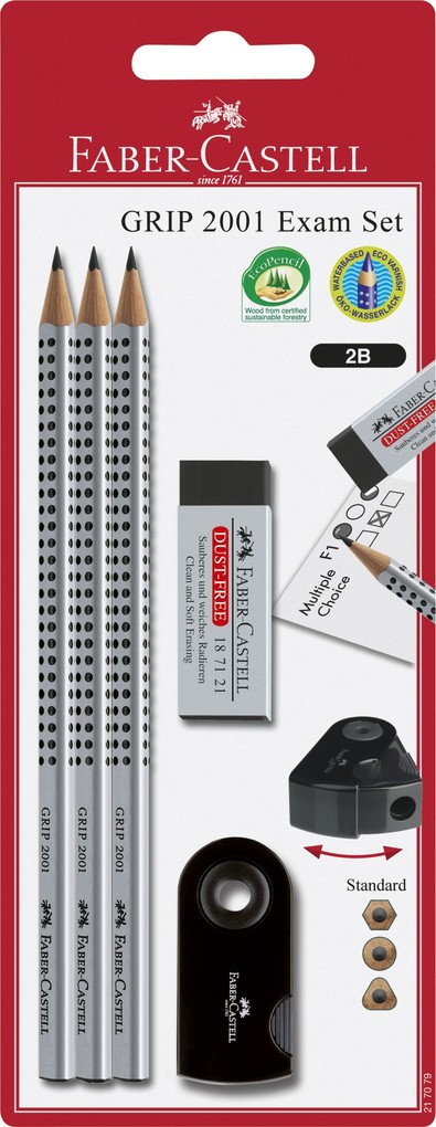 Faber-Castell Bleistiftset Grip 2001 EXAM