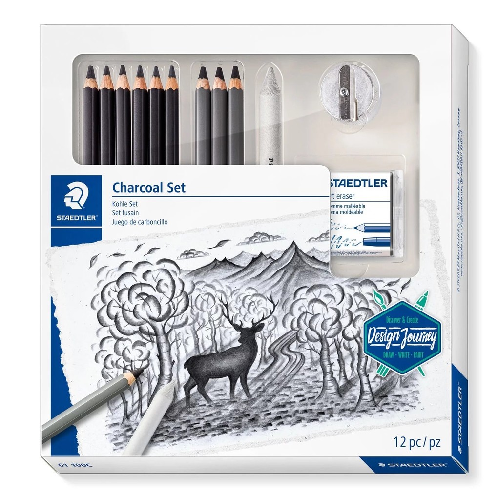 Staedtler 61 100C Gemischtes Kohle Set 100 - Image 4