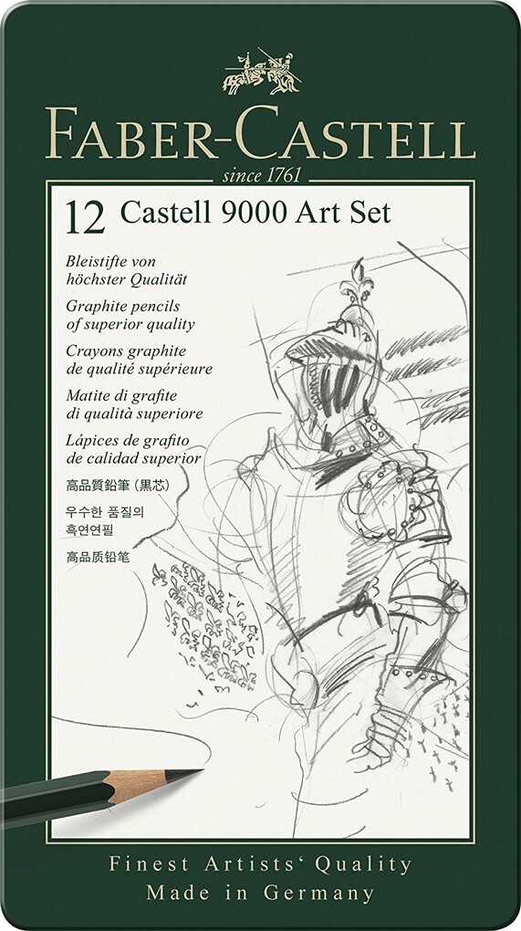 Faber-Castell Bleistifte Castell 9000  Set 8B-2H 12er Set