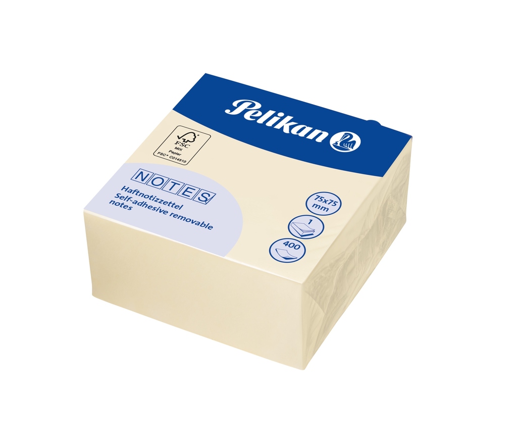 Pelikan Haftnotiz Notizhaftzettel 75 x 75 mm 400 Blatt