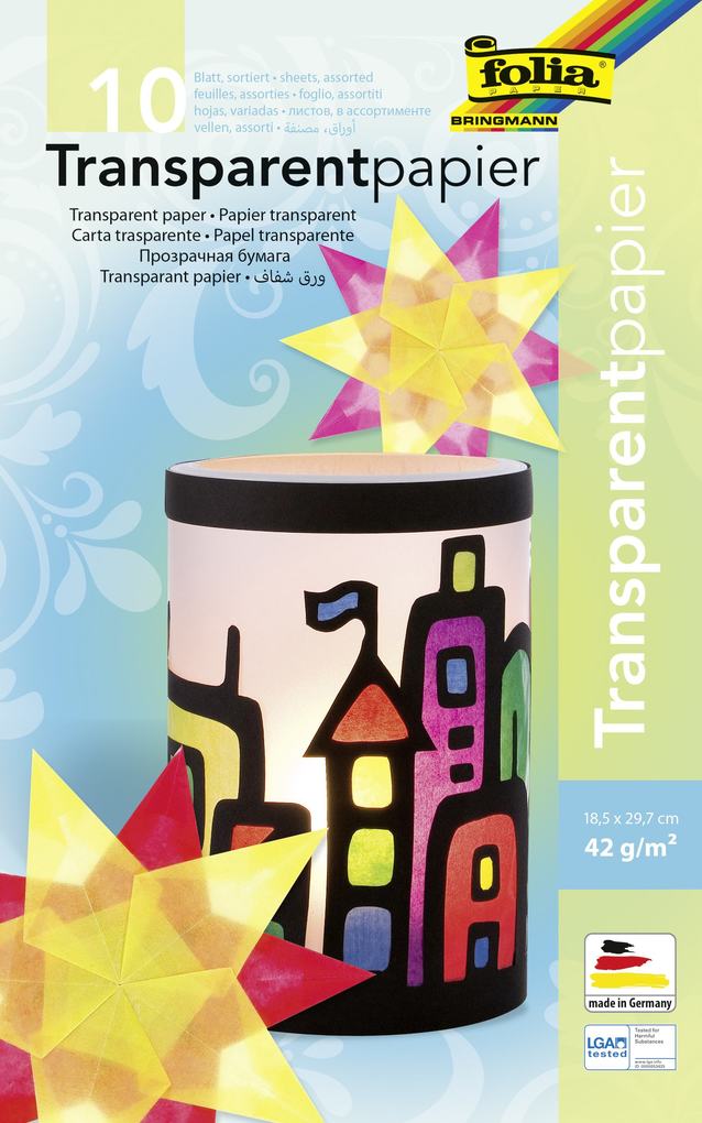 Folia Transparentpapiermappe | 42 g/m² | 20 Blatt