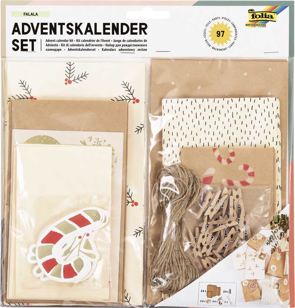 Folia - Calendrier de l'Avent, 270X260X15MM, Multicolor