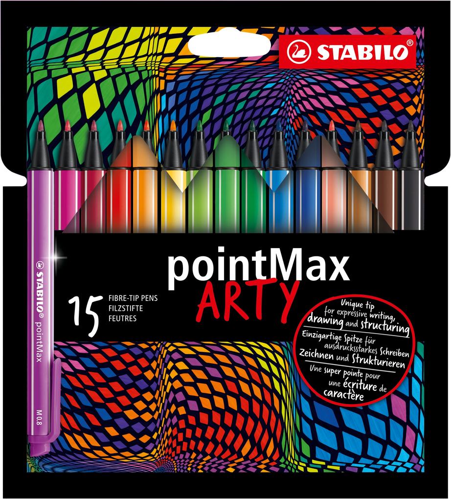 STABILO Filzstifte pointMax ARTY 15er Set