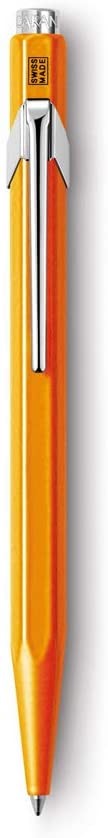 Stylo à bille Caran d'Ache Popline Orange Fluo