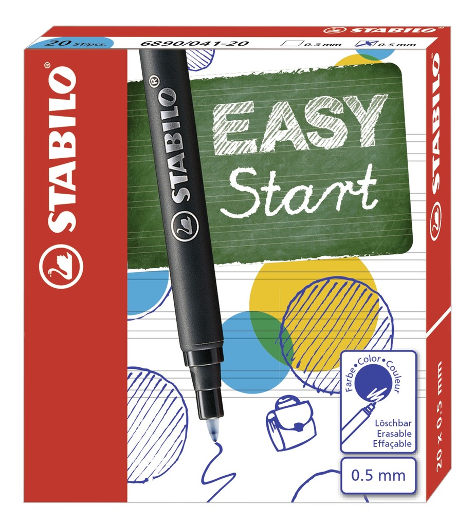 STABILO Tintenpatronen EASYoriginal Refill 20er Set blau