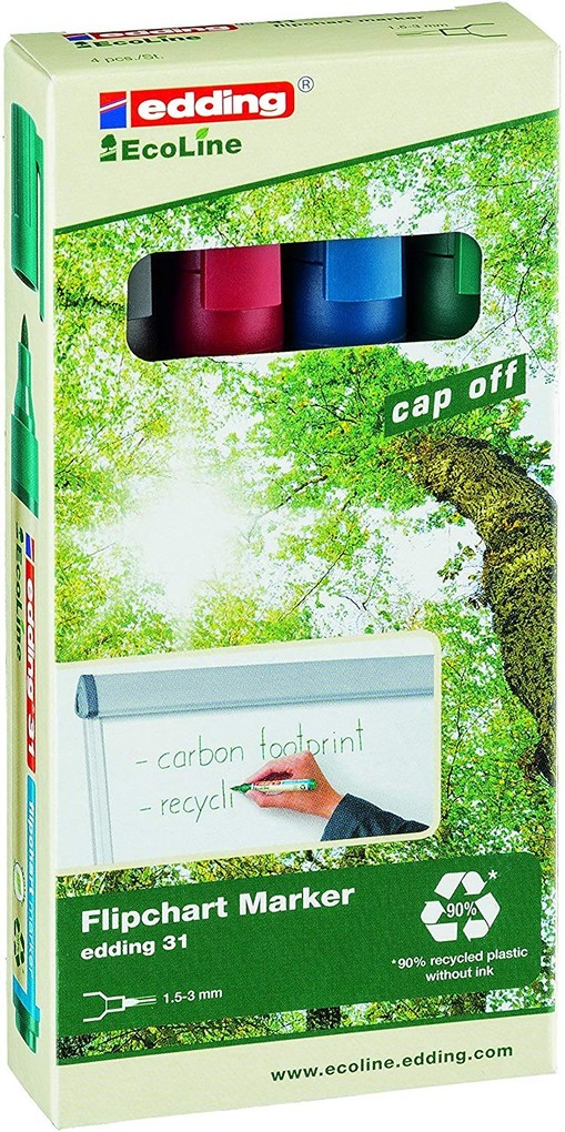 Edding Flipchartmarker EcoLine 31 4er Set