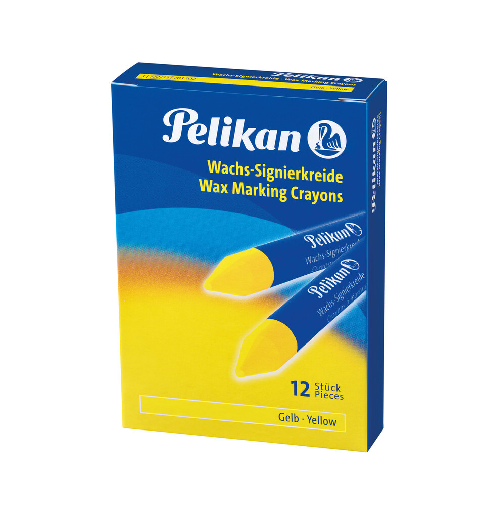 Pelikan Wachs-Signierkreide für glatte Untergründe 12er Set Gelb