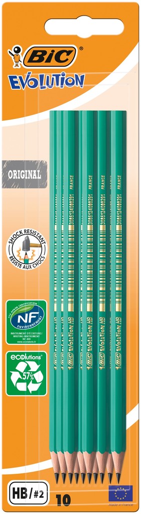 BIC Bleistifte EVOLUTION Original HB 10er Set