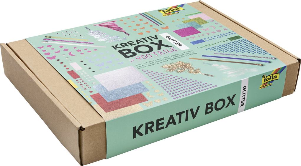 folia Kreativ Box , Glitter, , über 900 Teile