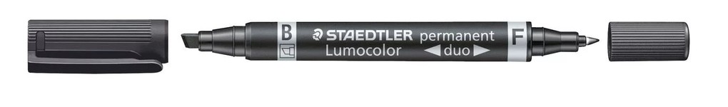 Staedtler 348 B-9 Lumocolor Permanent Marker Black Waterproof