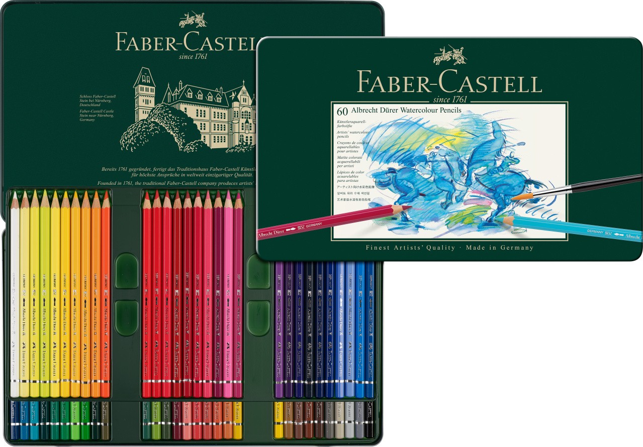 Faber-Castell Aquarellstifte Albrecht Dürer 60er Set Metalletui