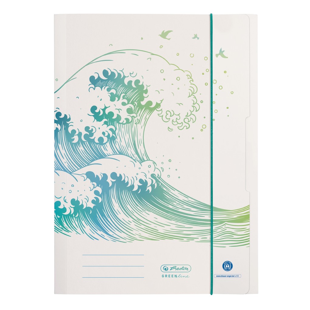 Herlitz Sammelmappe A4 GREENline Welle