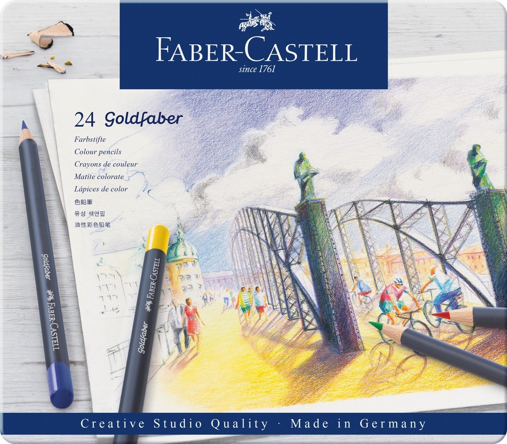 Faber-Castell Farbstift Goldfaber 24-Metalletui