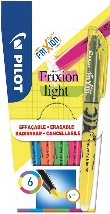 Pilot FriXion Light Erasable Highlighter Pen Chisel Tip 3.8mm Line