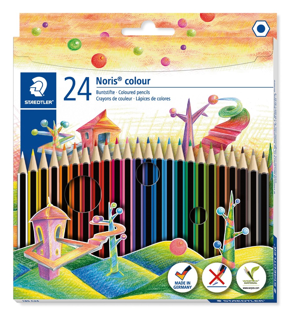STAEDTLER Buntstift Noris colour, 24er Kartonetui