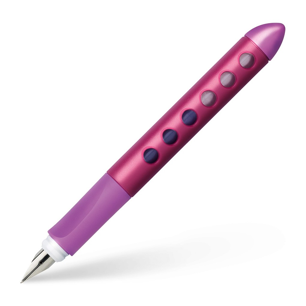 FABER-CASTELL Schul-Füllhalter Scribolino, brombeer