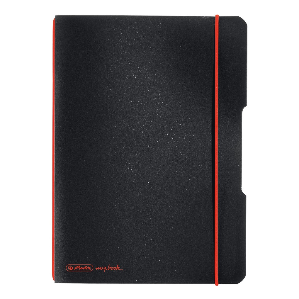 Herlitz Notizheft my.book flex A5 kariert schwarz