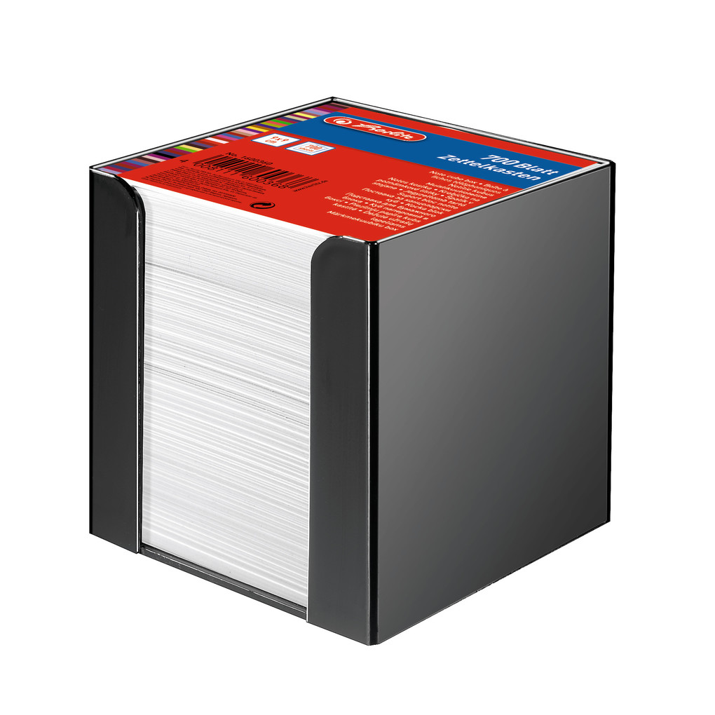 Herlitz Zettelkasten 9x9cm schwarz