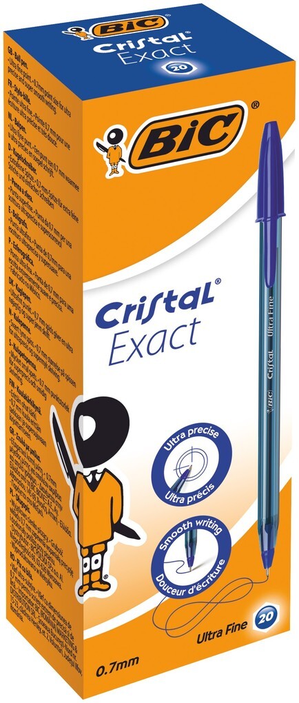 BIC Kugelschreiber Cristal Exact 0.3mm blau 20er Set