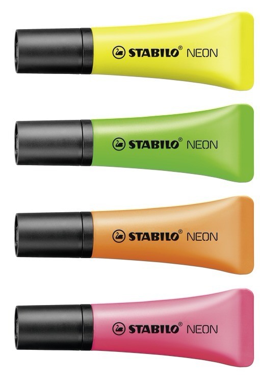 STABILO Textmarker NEON 4er Set