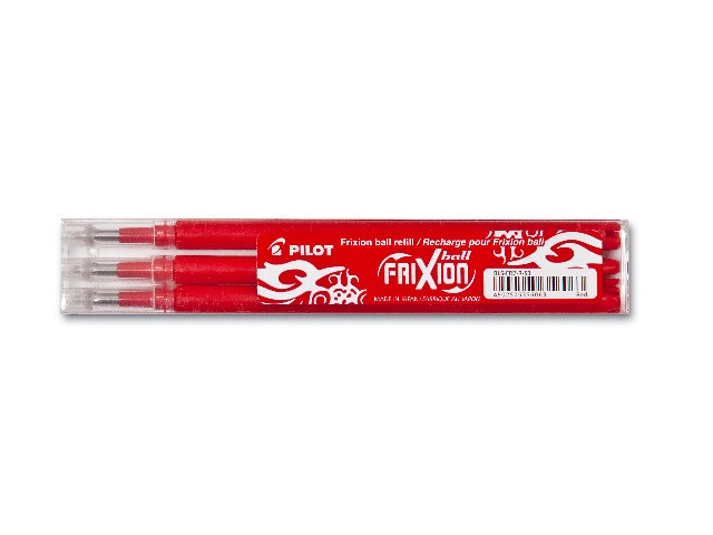 Pilot Refill for FriXion BallClicker Pens 0.7mm Tip Red Pack 3 -