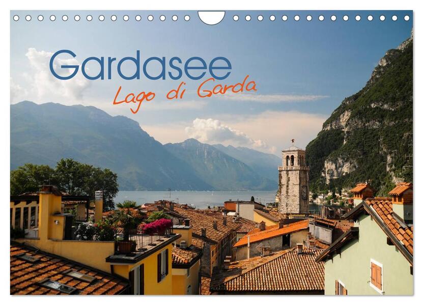 Gardasee. Lago di Garda (Wandkalender 2024 DIN A4 quer) CALVENDO Monatskalender
