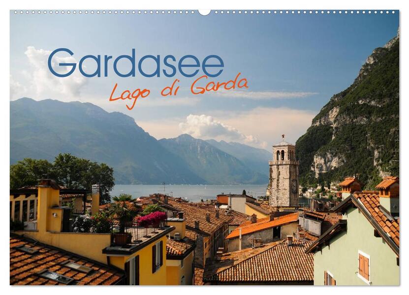 Gardasee. Lago di Garda (Wandkalender 2024 DIN A2 quer) CALVENDO Monatskalender