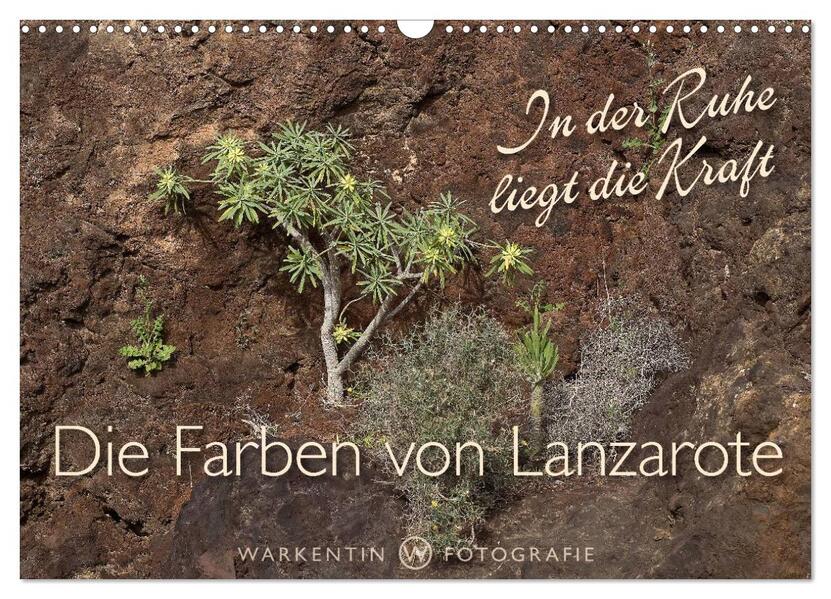 Die Farben von Lanzarote - In der Ruhe liegt die Kraft (Wandkalender 2024 DIN A3 quer) CALVENDO Monatskalender